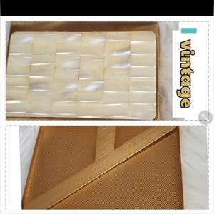 Vintage‎ Mother of Pearl Stash Case/ Compact